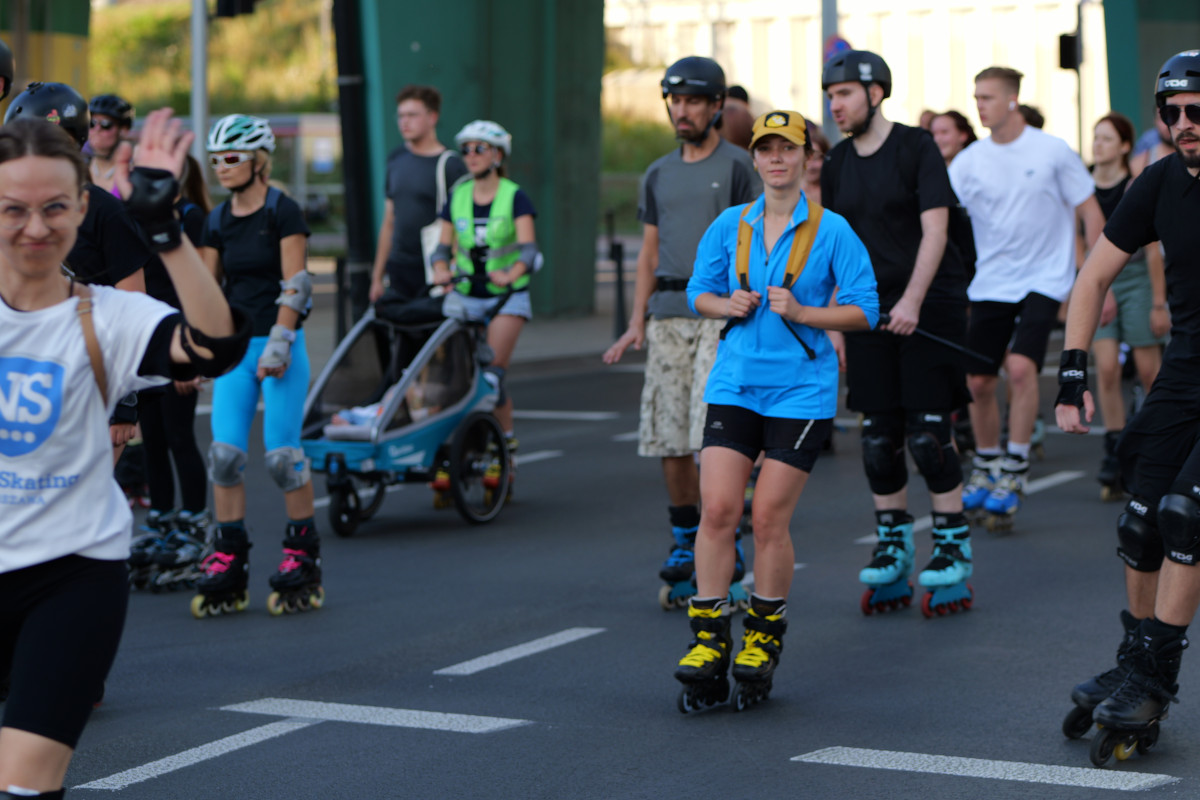 Nightskating Warszawa - Rolkarze na ulicach Warszawy