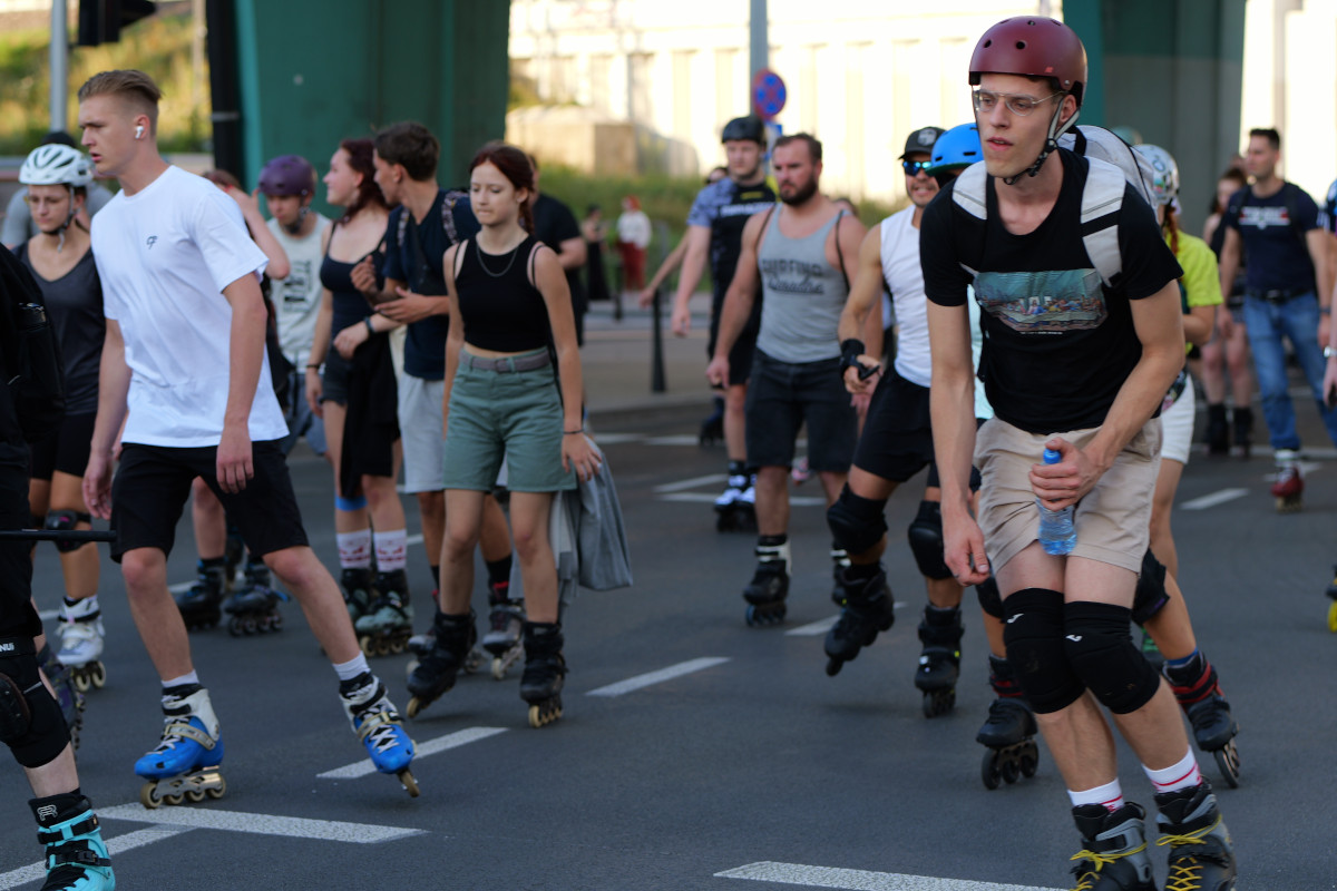 Nightskating Warszawa - Rolkarze na ulicach Warszawy