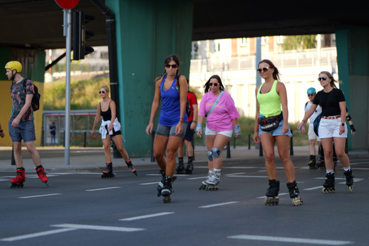 Nightskating Warszawa - Rolkarze na ulicach Warszawy