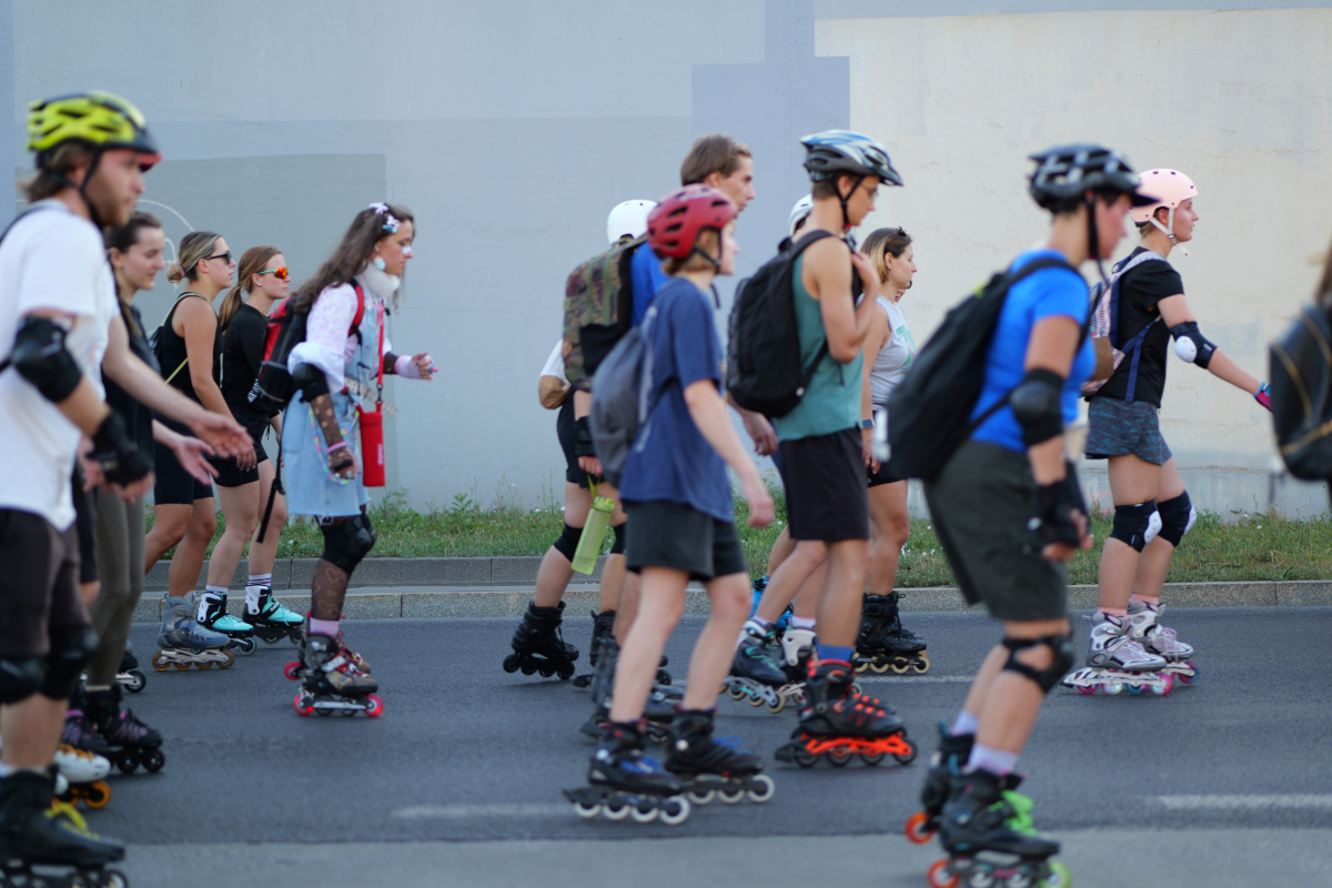 Nightskating Warszawa - Rolkarze na ulicach Warszawy