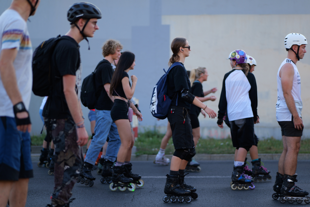 Nightskating Warszawa - Rolkarze na ulicach Warszawy